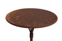 Gartenstecktisch stabil und massiv Metall Deko-Tisch Tischplatte Ø:41 cm, Höhe 59 cm, mit 4-fach Fuß Höhe 30 cm 70 cm / 41 cm