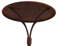 Gartenstecktisch stabil und massiv Metall Deko-Tisch Tischplatte Ø:41 cm, Höhe 59 cm, mit 4-fach Fuß Höhe 30 cm 70 cm / 41 cm