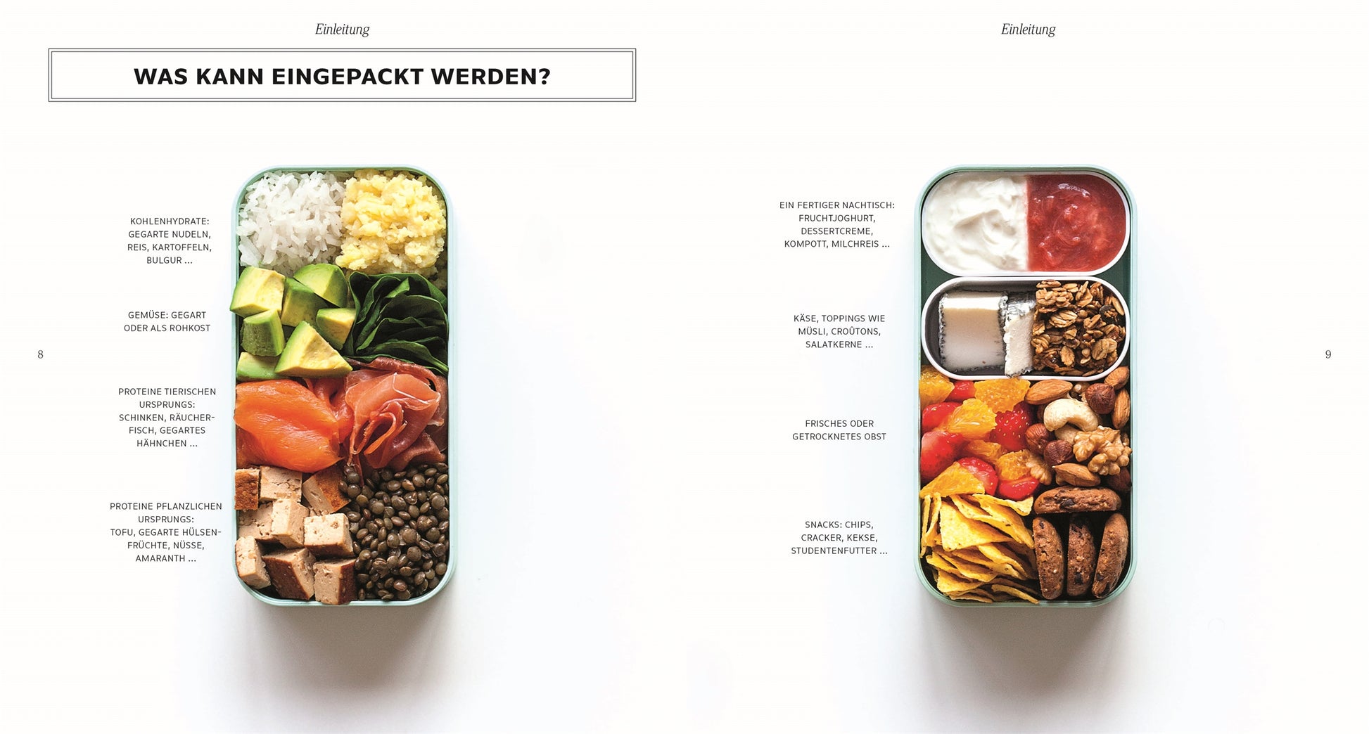 Die Super-Lunchbox von DK Verlag präsentiert Reis, Rührei, Tofu, Linsen, Karotten, Paprika, Granola, Tortilla-Chips, Salsa, Joghurt & Gemüse - ideal für gesunde Lunchbox-Ideen. Deutsche Etiketten zeigen alle Zutaten.