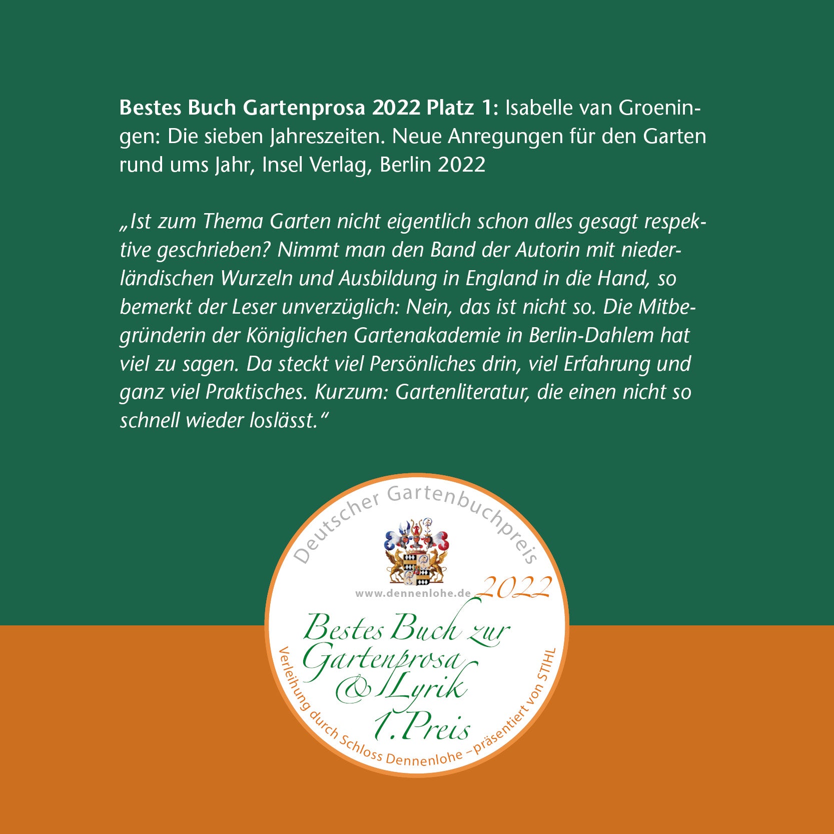 Buch - Die Sieben Jahreszeiten - Königliche Gartenakademie