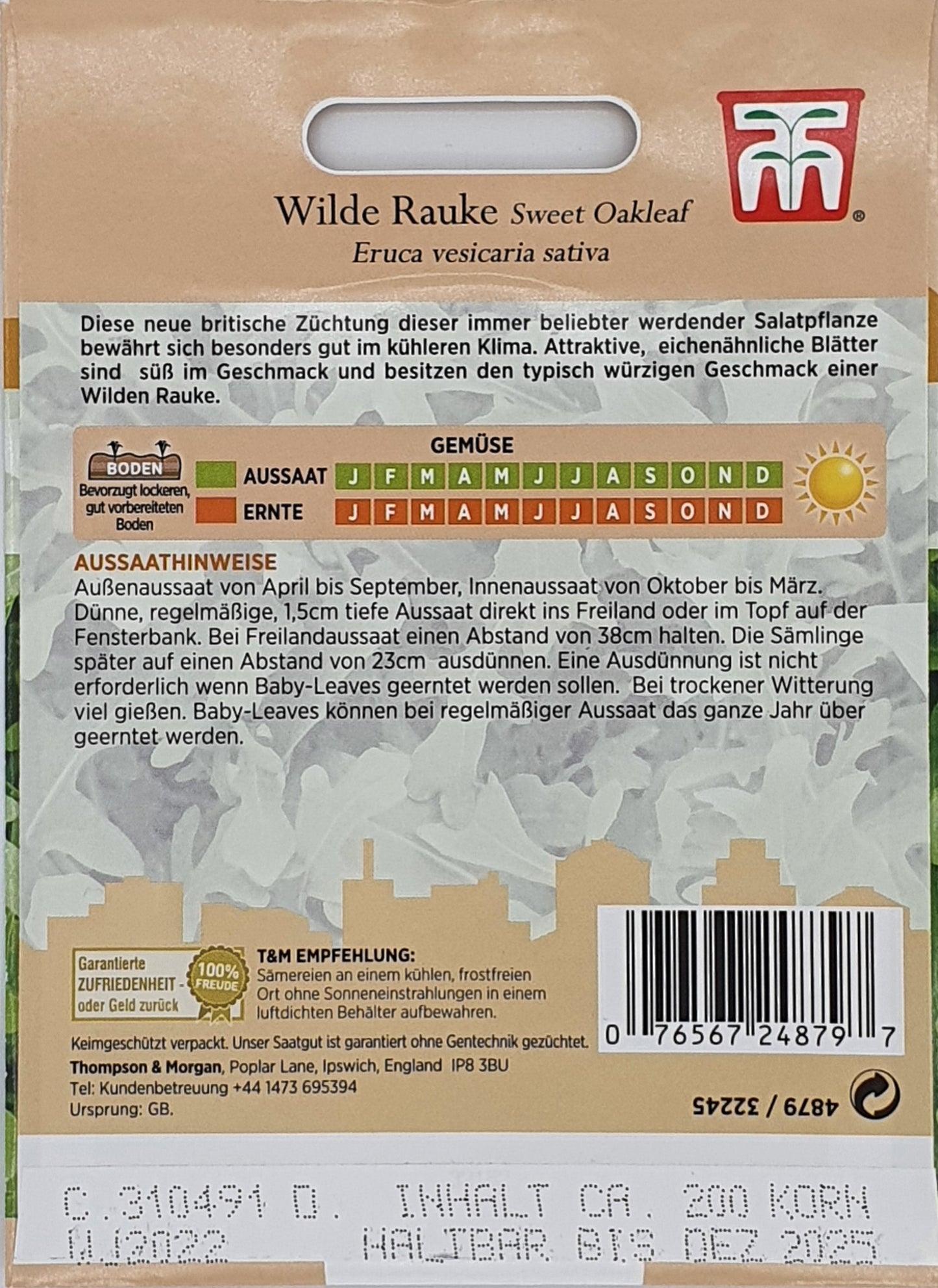Rauke Sweet Oakleaf - Königliche Gartenakademie