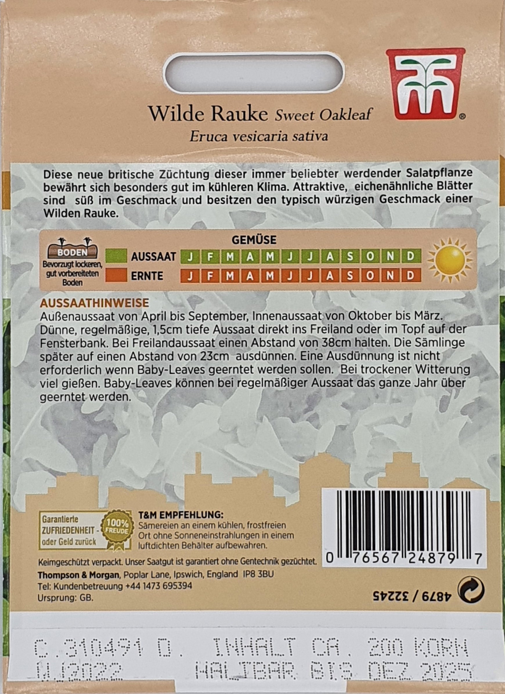 Rauke Sweet Oakleaf - Königliche Gartenakademie
