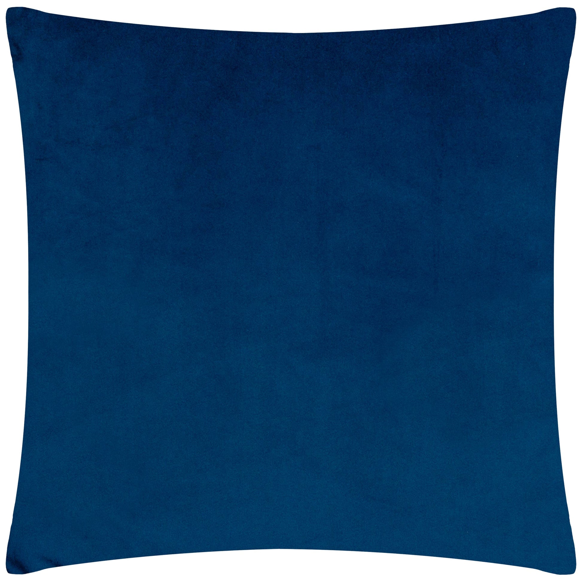 Das Riva Home Samtkissen im Bardot-Schliff Magenta/Blau ist ein quadratisches Kissen mit einem satten, tiefblauen Farbton und einer weichen, samtigen Textur.