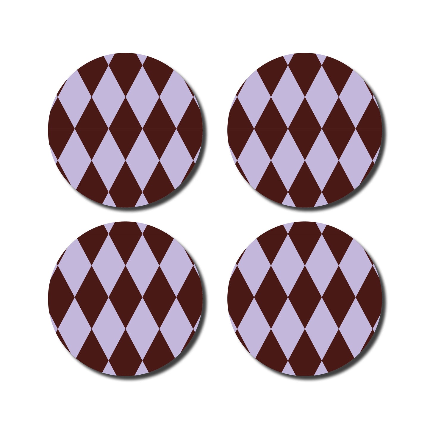 De Lange Tafel - Untersetzer Diamond · Lila/Aubergine
