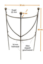 Lade das Bild in den Galerie-Viewer, Staudenhalter halbrund
