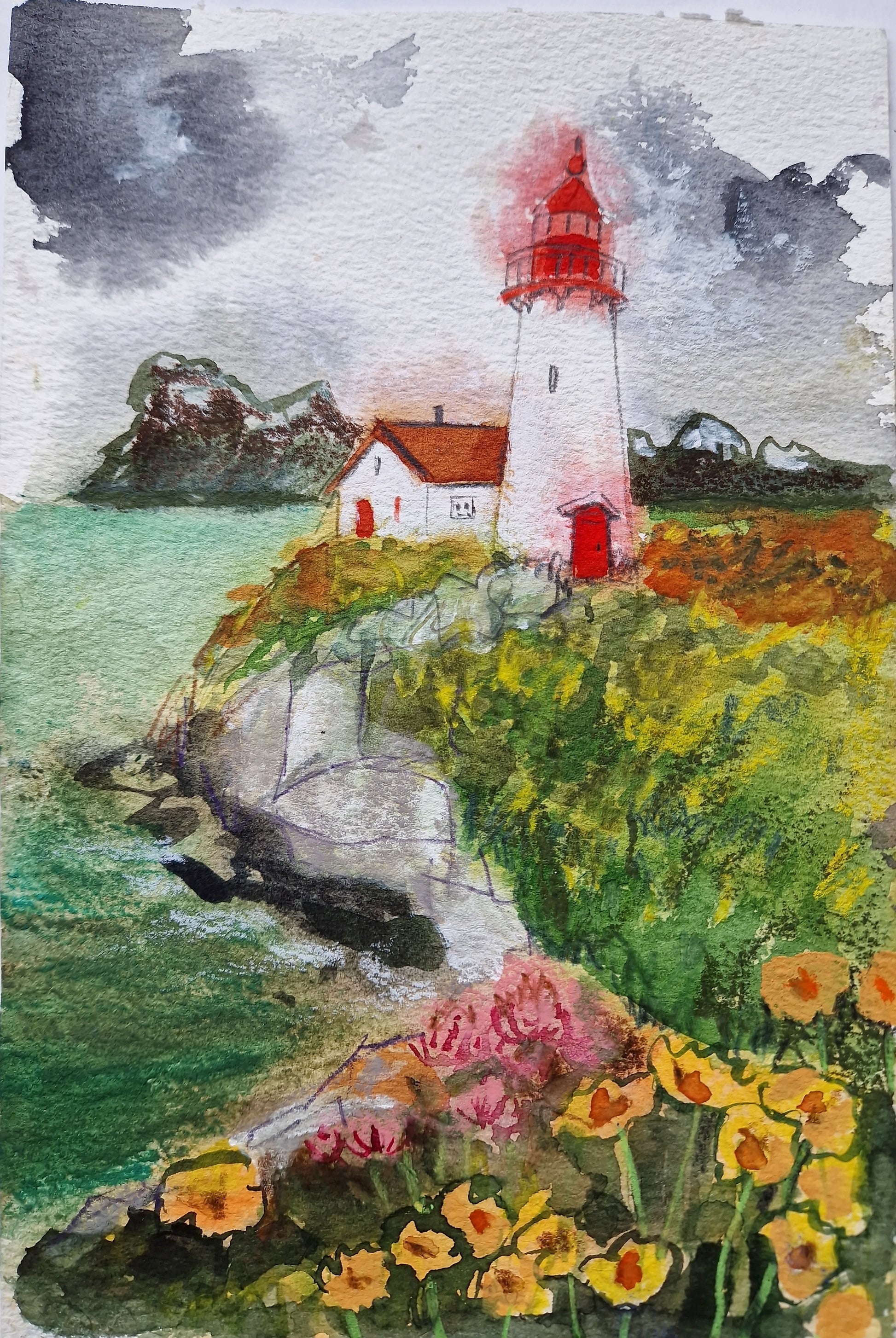 Lassen Sie sich beim "Fr. 30.01.2026 | 10.00-13.00 MIXED MEDIA-WORKSHOP Die atmosphärische Landschaft" von Stephanie Weppelmann für die Landschaftsmalerei inspirieren und lernen Sie, wie Sie stimmungsvolle Küstenszenen von der Skizze bis zum fertigen Werk gestalten.