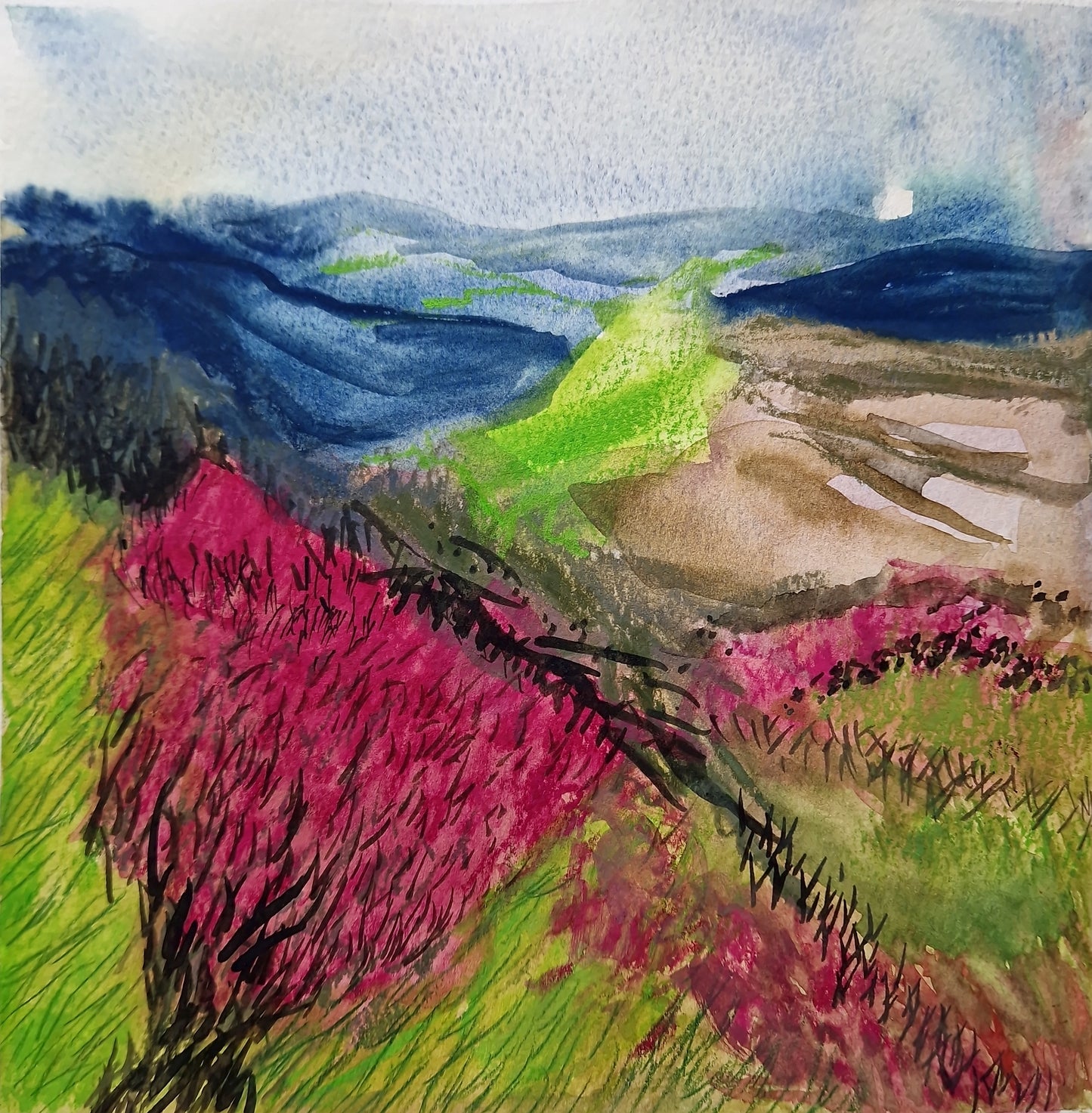 Erleben Sie den Workshop "Die atmosphärische Landschaft" von Stephanie Weppelmann am Fr. 30.01.2026, 10:00-13:00 Uhr, und lernen Sie, mit Mischtechniken lebendige Landschaften von der Skizze bis zum fertigen Bild zu malen.