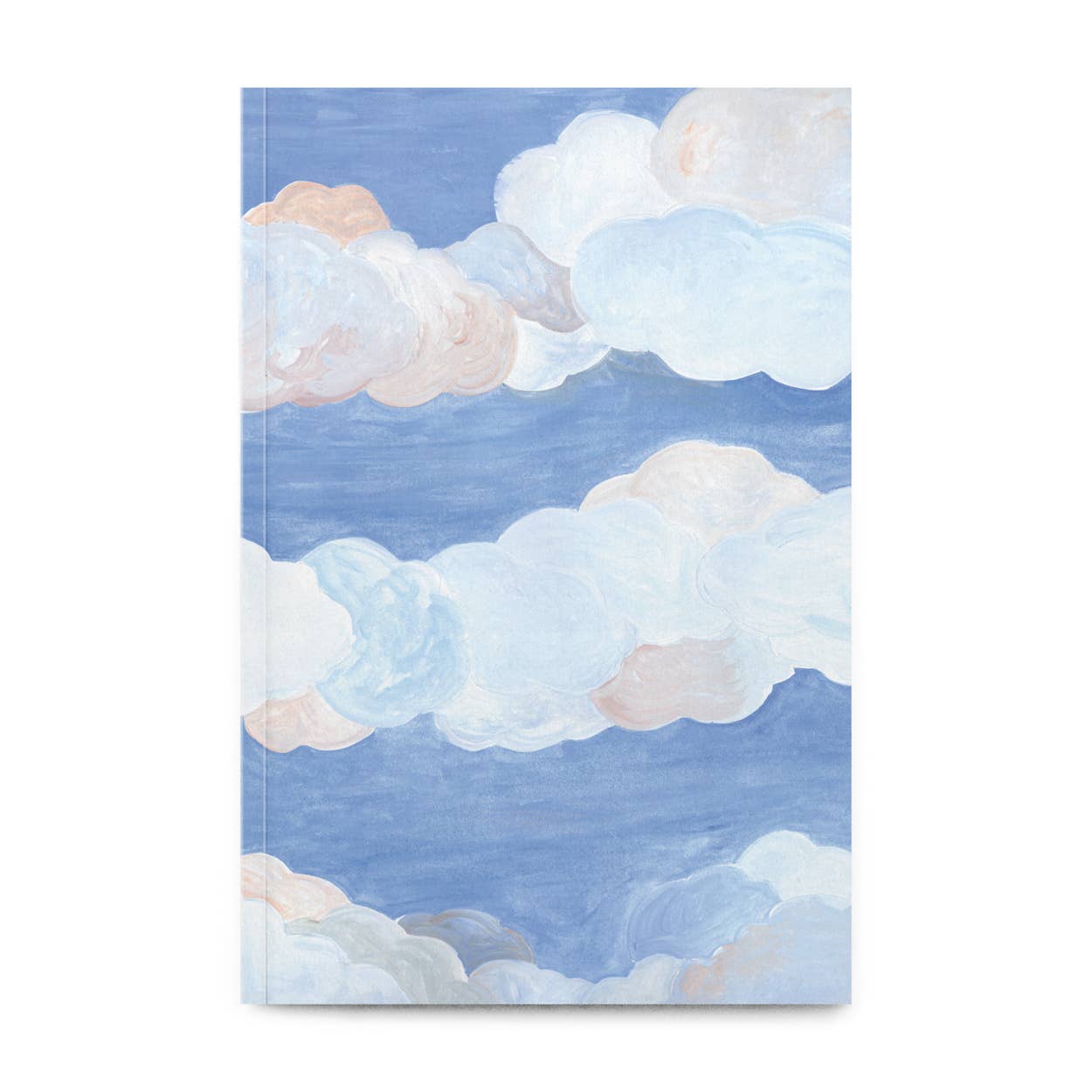 Das "Petit Gramme - Großes Notizbuch Wolken" von Petit Gramme besticht durch ein Cover mit zarten, pastellfarbenen Wolken auf blauem Himmel und sorgt so für eine verträumte, ruhige Optik.