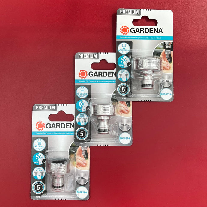 Gardena Premium Hahnverbinder in 3 Größen
