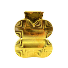 Lade das Bild in den Galerie-Viewer, AULICA - GLÄNZENDE GOLDENE VASE KLEINES MODELL 13X7X15CM
