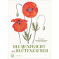 Das Buch „Blumenpracht und Blütenzauber“ vom Thorbecke Verlag besticht durch einen weißen Einband mit zwei roten Mohnblüten, grünen Stängeln und Blättern sowie dem Titel in roter und grüner Schrift, inspiriert von botanischen Illustrationen.