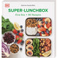 Super-Lunchbox aus dem DK Verlag ist ein Kochbuch mit kreativen Rezepten für die Zubereitung von Mahlzeiten und Ideen für gesunde Lunchboxen. Das Cover zeigt bunte Lunchboxen mit Wraps, Kichererbsen, Beeren und mehr.
