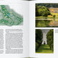 Eine Doppelseite aus dem Buch "Englische Landschaftsgärten" des Gerstenberg Verlags zeigt links eine Karte und einen Text über den West Wycombe Park, darüber Fotos eines Herrenhauses am See und darunter eine Statue auf einem von Bäumen gesäumten Weg - ideal für jedes Landschaftsgarten-Fotobuch.