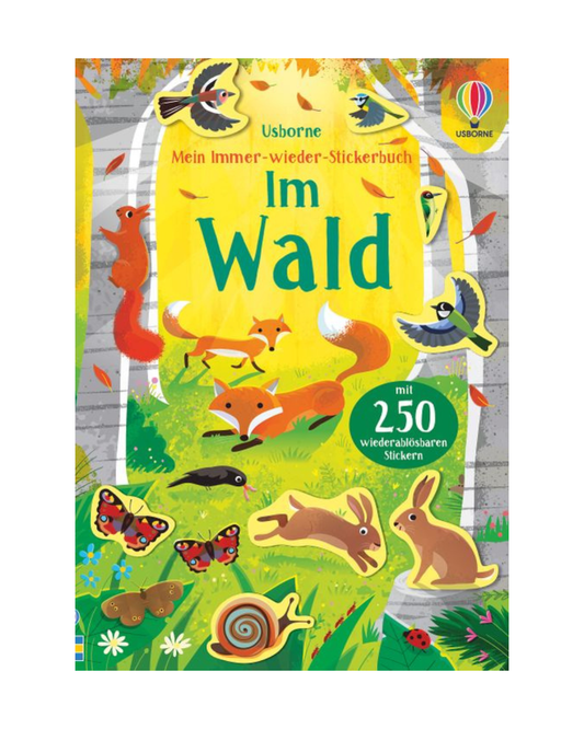 Das Mein Immer-wieder-Stickerbuch: Im Wald von dtv Verlag begeistert mit 250 wiederablösbaren Stickern, Waldtieren und Bäumen - für Kinder zum Entdecken und Wiederverwenden.