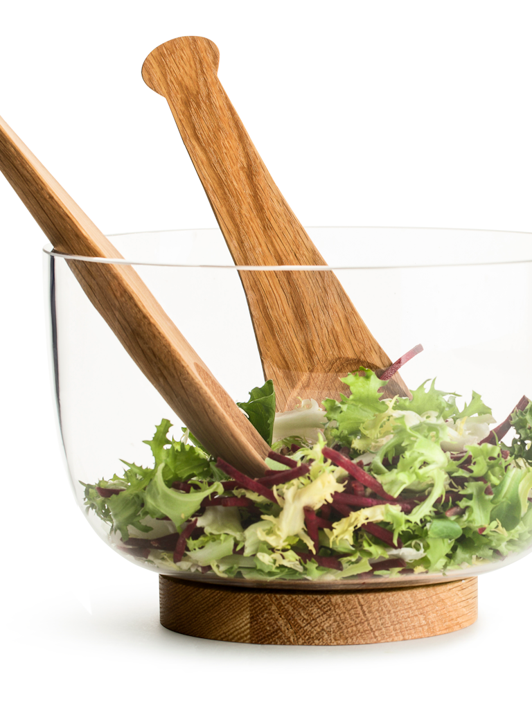 Sagaform Nature Salatbesteck, kurz, 2-teilig