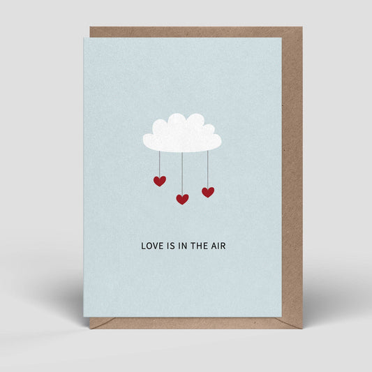 Naturbedacht - Klappkarte - Karte Liebe - Love is in the Air - Nr. 285