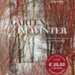 Das Buchcover von „Gärten im Winter“ des Verlags Eugen Ulmer zeigt blattlose rote Sträucher und Birken mit weißer Rinde in einem verschneiten Wintergarten, komplettiert durch Frost und Schnee, mit sichtbaren Aktionspreisschildern.