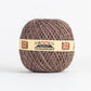 Ein eng gewickelter Ball von Nutscene Twines Ltd - Farbenfrohe Jute-Schnurbälle aus der Heritage Twine-Reihe, mit einem beigen Etikett, das zwei britische Flaggen und "Nutscene, The Ideal Garden Twine" auf weißem Hintergrund zeigt.