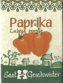 Saatgut - Paprika  Lubega Orange - Königliche Gartenakademie