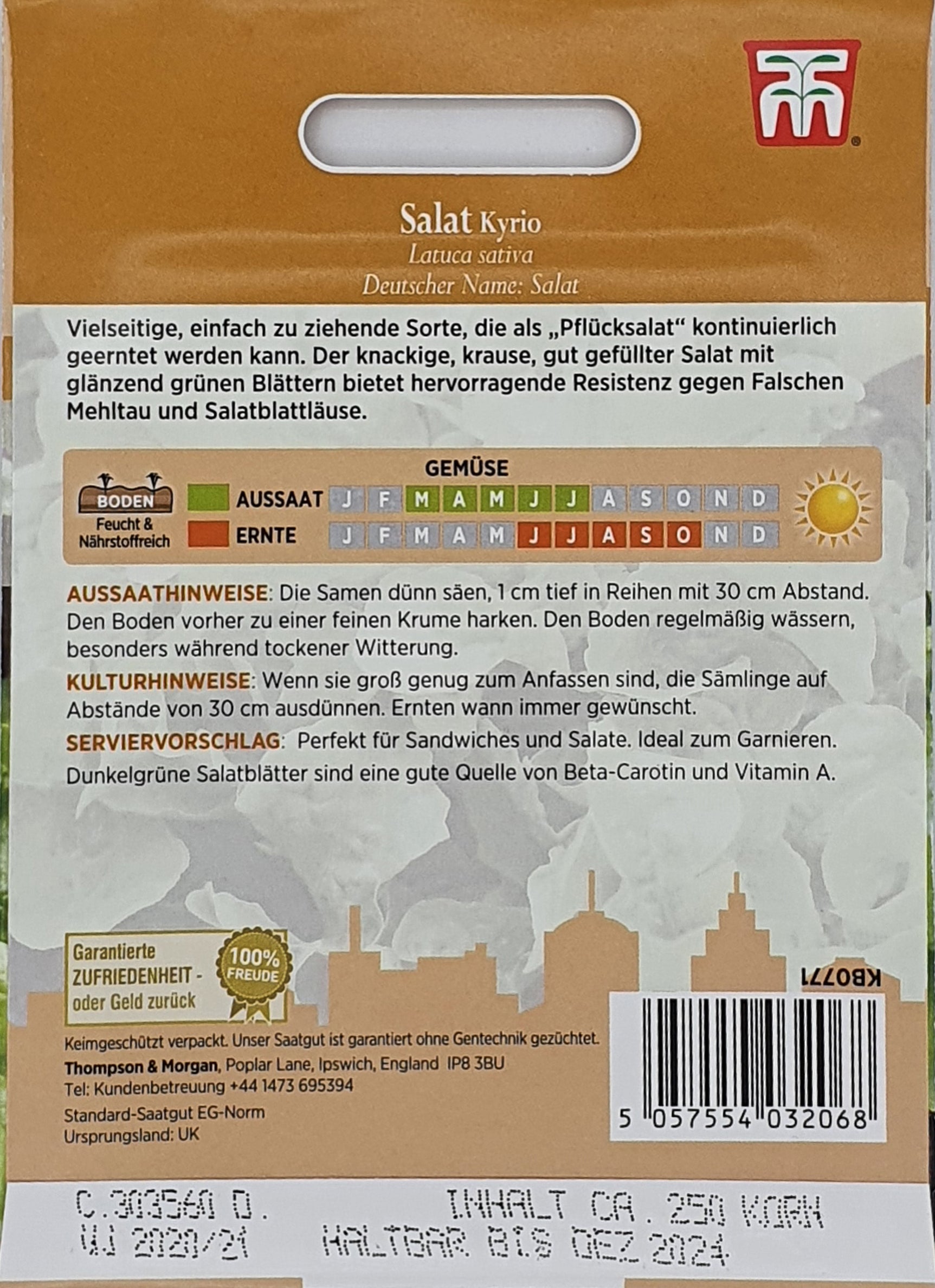 Salat (Eichblattsalat) Kyrio - Königliche Gartenakademie