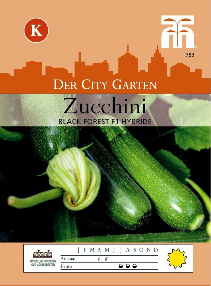 Zucchini Black Forest F1 Hybride - Königliche Gartenakademie