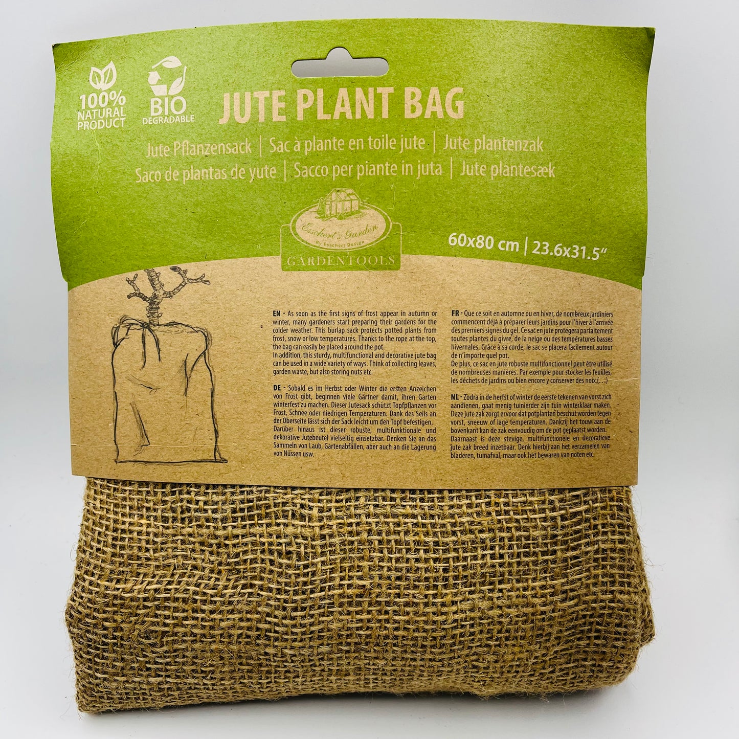 Jute-Frostschutzabdeckung S